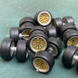 1/64 Scale -Two piece BBS style Multi-spoke wheels - Fits One car
