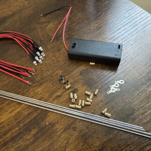 PARTS KIT for 1/64 Scale Light Up Car stand display - All Hardware Needed